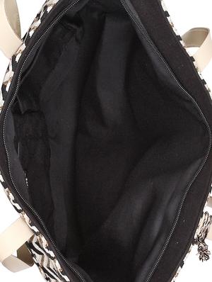 beige cotton regular handbag - 17001722 - Standard Image - 3