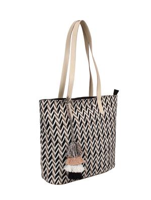 beige cotton regular handbag - 17001722 - Standard Image - 4