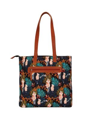 brown canvas regular handbag - 17001728 - Standard Image - 2