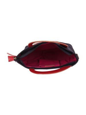 blue canvas regular sling bag - 17001751 - Standard Image - 3