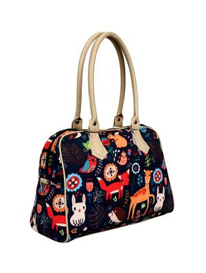 blue canvas regular sling bag - 17001753 - Standard Image - 4