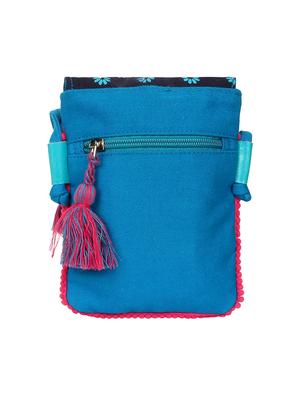 blue canvas regular sling bag - 17001754 - Standard Image - 2