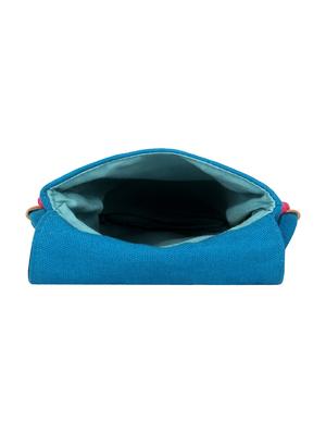 blue canvas regular sling bag - 17001754 - Standard Image - 3