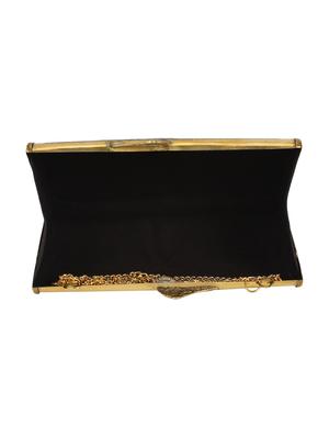 gold metal box clutch - 17001759 - Standard Image - 3