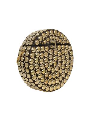 black metal box clutch - 17001760 - Standard Image - 4