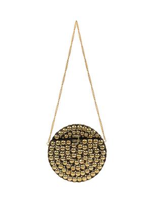 black metal box clutch - 17001760 - Standard Image - 5