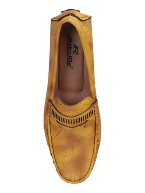beige synthetic slip on loafers - 17001794 - Standard Image - 4