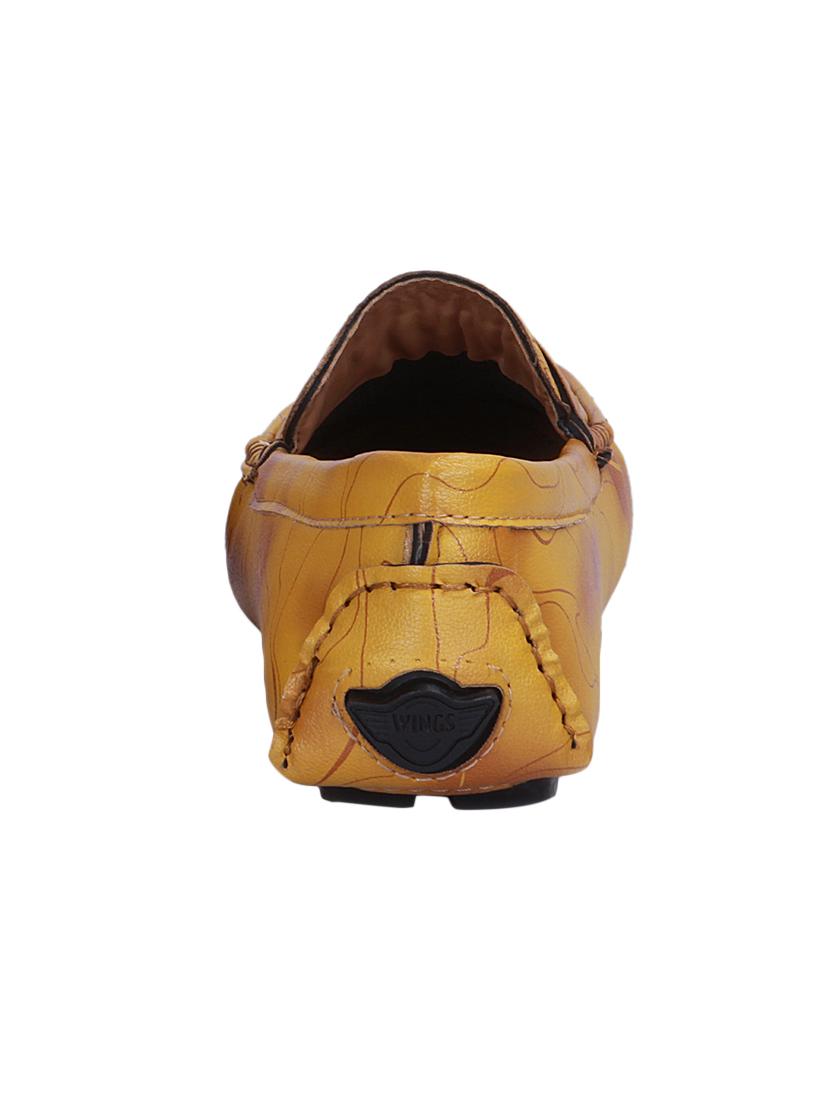 beige synthetic slip on loafers - 17001794 - Zoom Image - 3