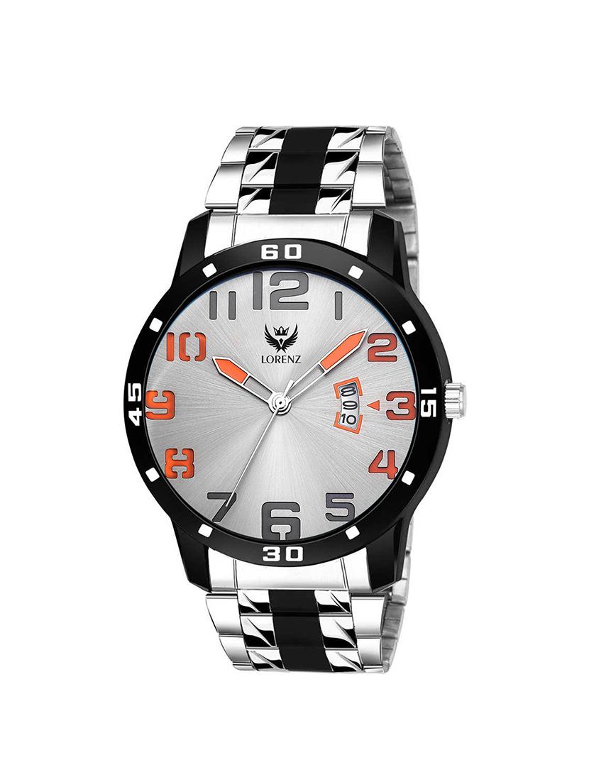 lorenz two tone chain & multi colour dial watch for men | watch for boys | mk-3051k - 17005258 - Zoom Image - 1