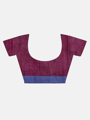 self design handloom saree with blouse - 17005389 - Standard Image - 3