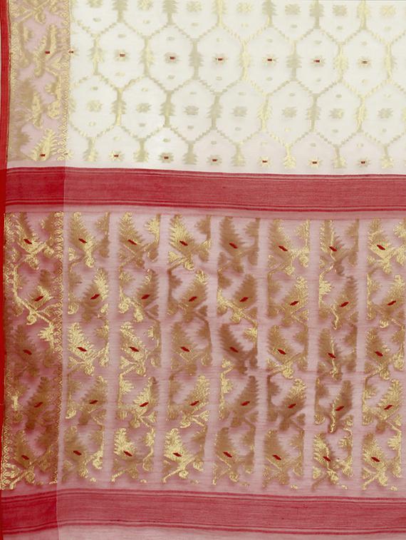 self design woven saree - 17005400 - Zoom Image - 3