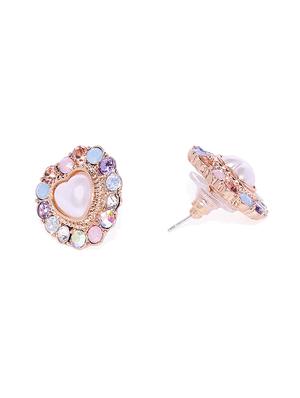 multi colored metal studs earring - 17005640 - Standard Image - 2
