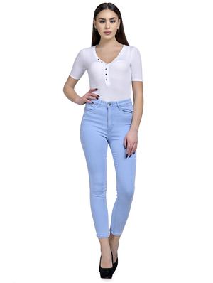 high rise skinny fit jeans - 17005964 - Standard Image - 4