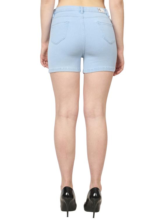 mid rise denim shorts - 17005986 - Zoom Image - 3
