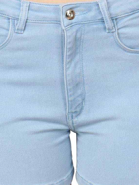 mid rise denim shorts - 17005986 - Zoom Image - 5