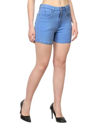 mid rise denim shorts - 17005987 - Standard Image - 2