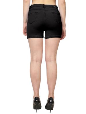 mid rise denim shorts - 17005991 - Standard Image - 3