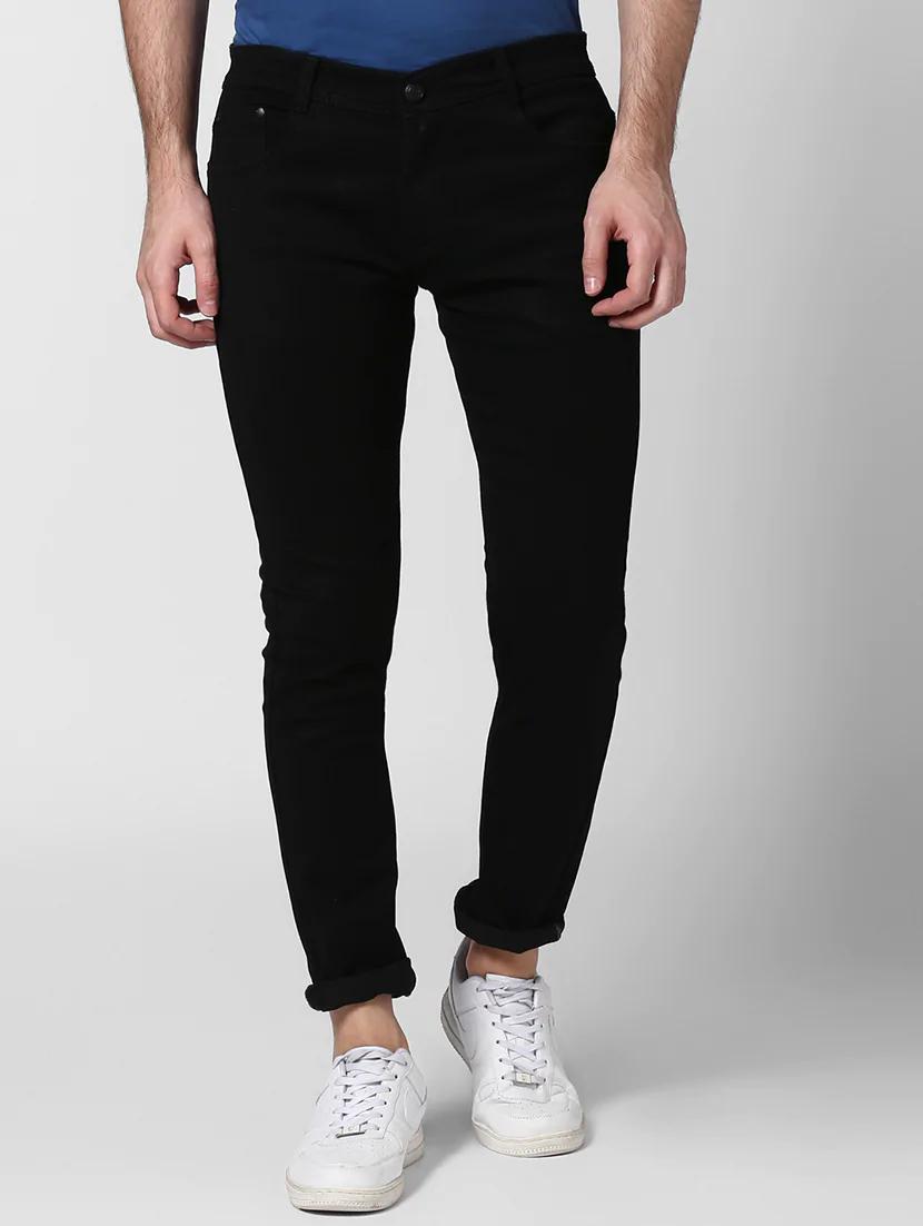 black plain denim jeans - 17005994 - Zoom Image - 2