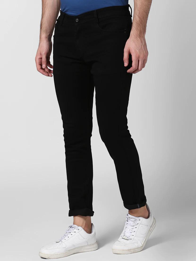 black plain denim jeans - 17005994 - Zoom Image - 3