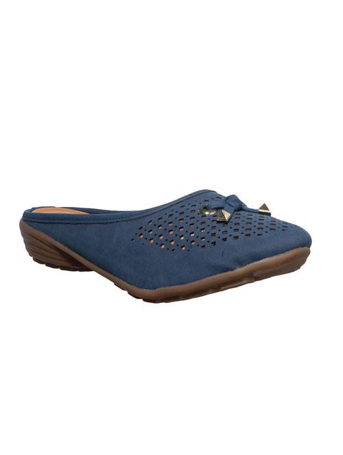 navy synthetic clogs sandals - 17006173 - Standard Image - 1