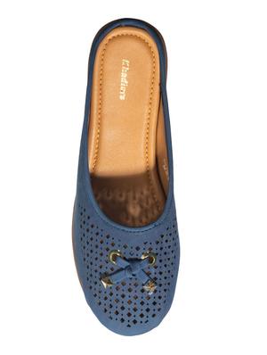 navy synthetic clogs sandals - 17006173 - Standard Image - 4
