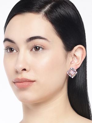 multi colored metal studs earring - 17006174 - Standard Image - 3