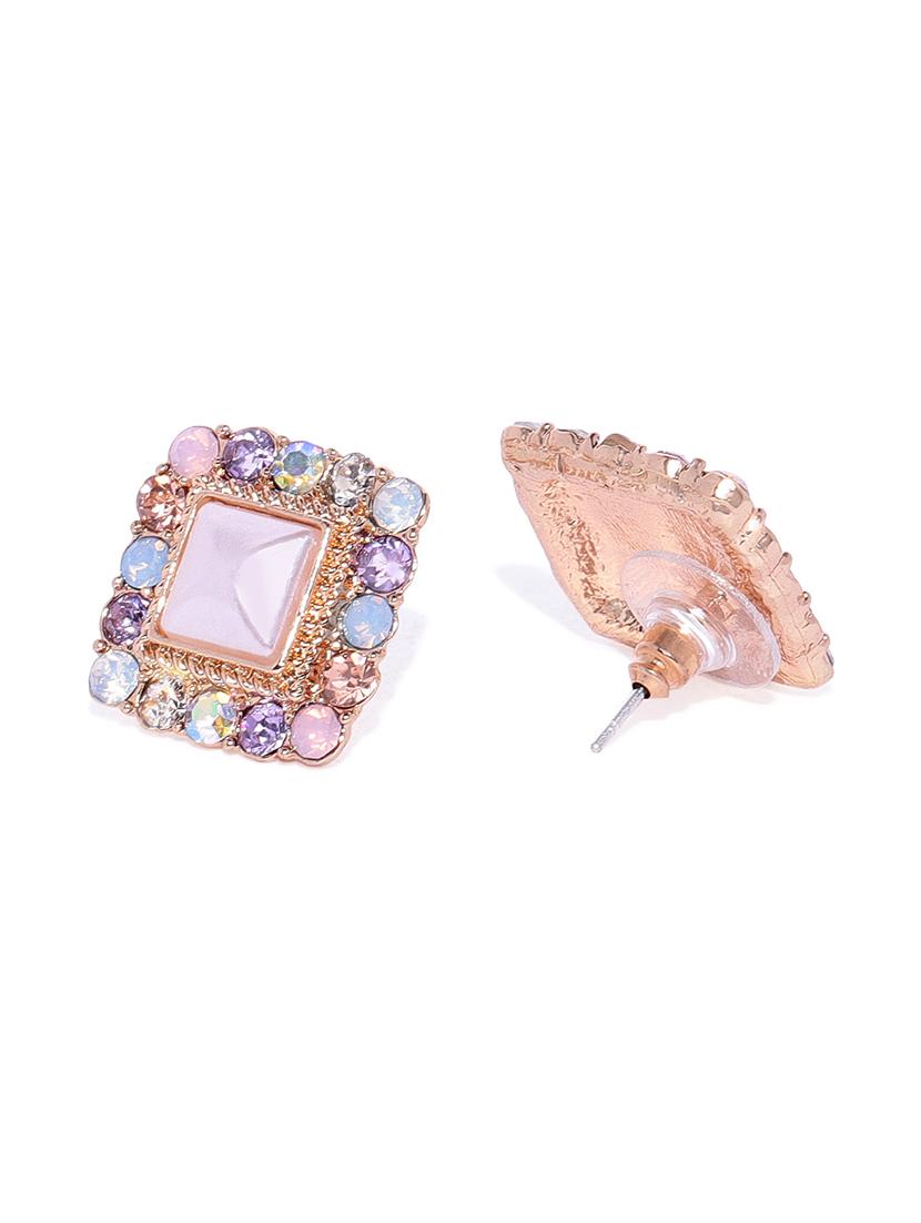 multi colored metal studs earring - 17006174 - Zoom Image - 2