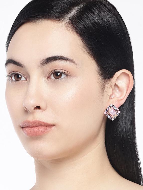 multi colored metal studs earring - 17006174 - Zoom Image - 3