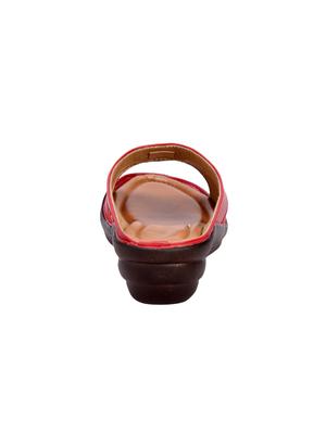 red synthetic mules sandals - 17006216 - Standard Image - 3