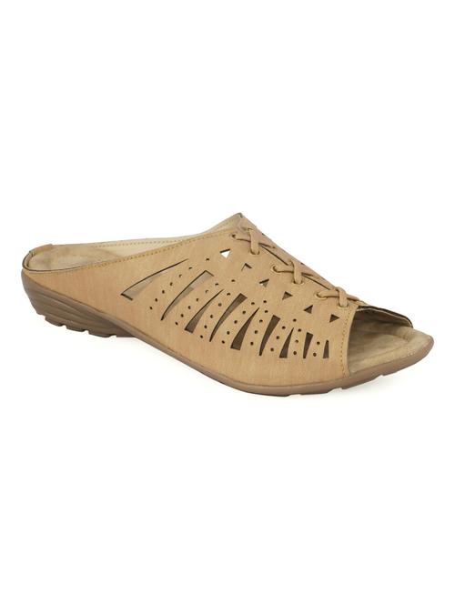 beige synthetic mules sandals - 17006223 - Standard Image - 1