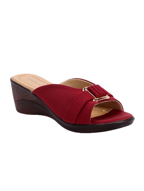 red fabric mules sandals - 17006227 - Standard Image - 1