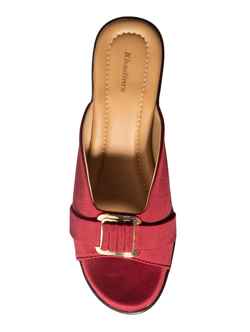 red fabric mules sandals - 17006227 - Zoom Image - 4