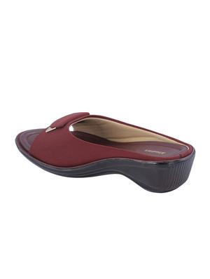 red fabric mules sandals - 17006229 - Standard Image - 3