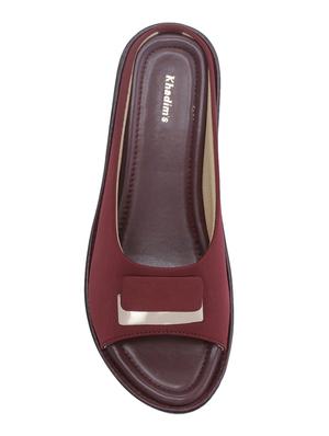 red fabric mules sandals - 17006229 - Standard Image - 4