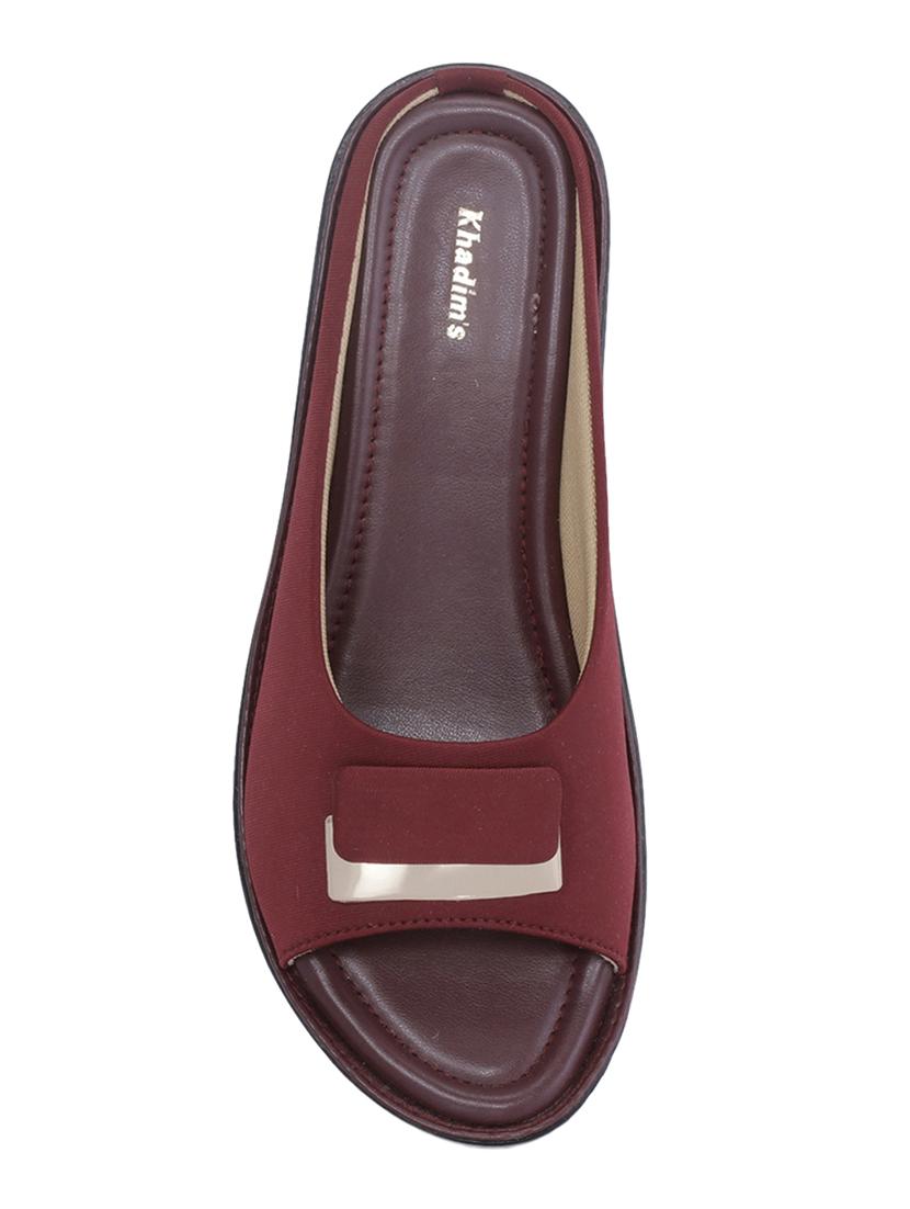 red fabric mules sandals - 17006229 - Zoom Image - 4