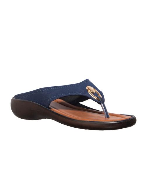 khadims women navy casual slip-on sandal - 17006309 - Standard Image - 1