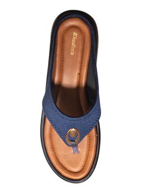 khadims women navy casual slip-on sandal - 17006309 - Standard Image - 4