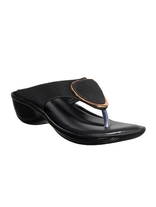 black slip on wedge - 17006314 - Standard Image - 1