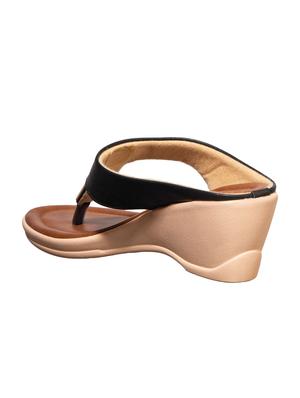black slip on wedge - 17006316 - Standard Image - 3