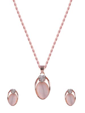 gold metal pendants and earrings - 17006366 - Standard Image - 2