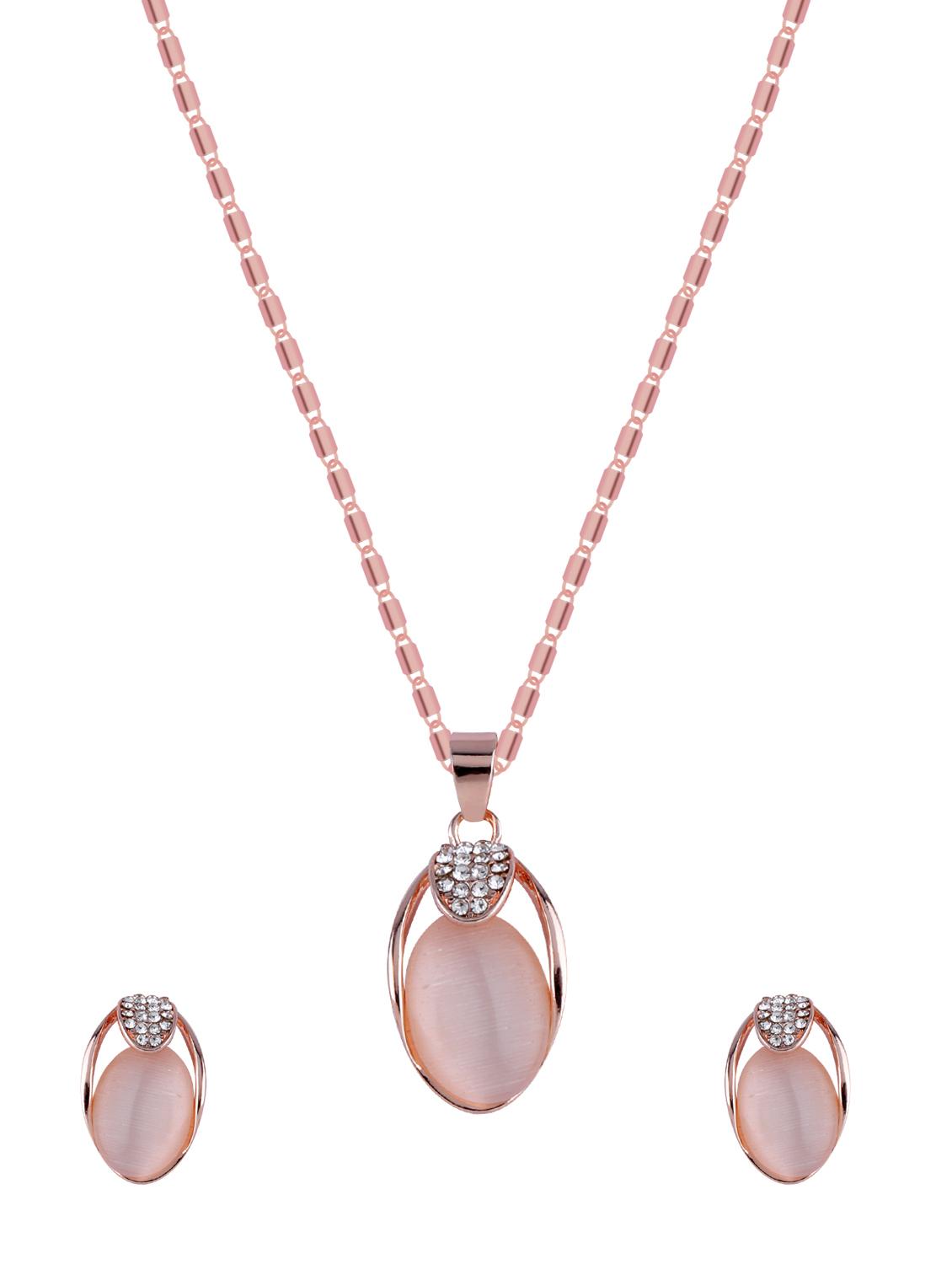 gold metal pendants and earrings - 17006366 - Zoom Image - 2