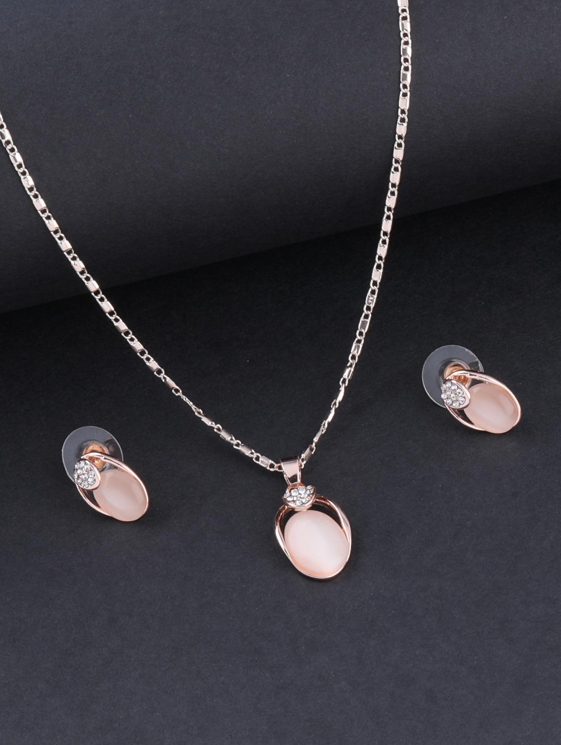 gold metal pendants and earrings - 17006366 - Zoom Image - 4