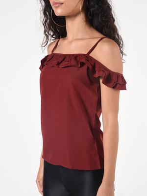 ruffle detail off shoulder top - 17006496 - Standard Image - 5