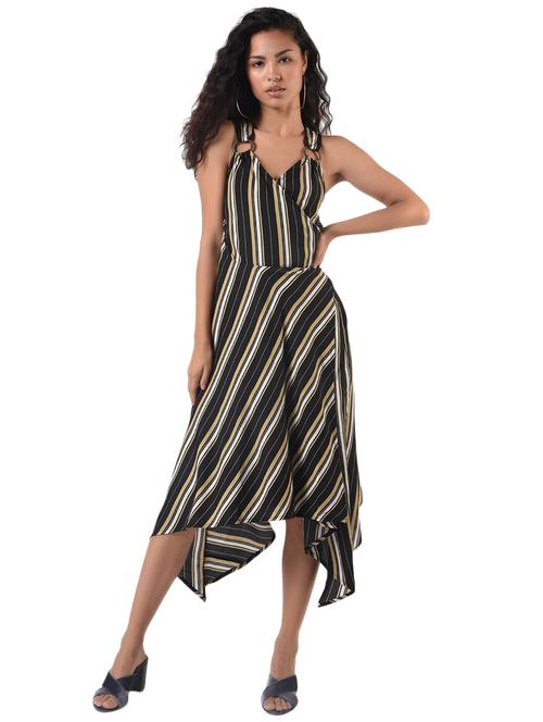 tie back asymmetric dress - 17006504 - Standard Image - 1