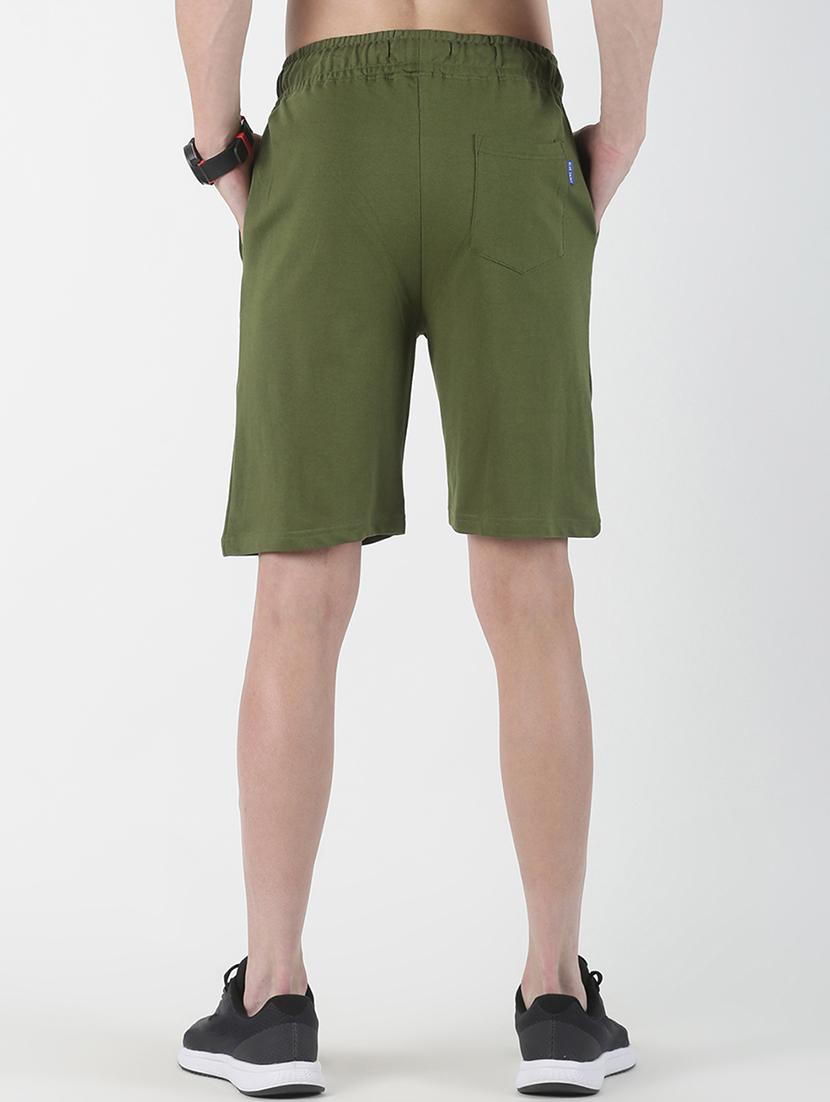 green solid shorts - 17006679 - Zoom Image - 3