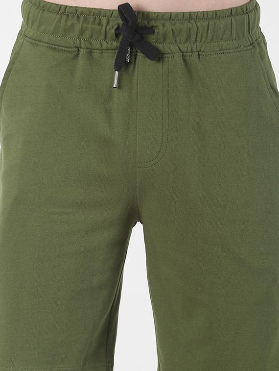 green solid shorts - 17006679 - Zoom Image - 5
