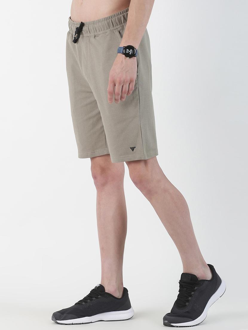 grey solid shorts - 17006680 - Zoom Image - 2