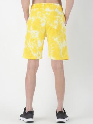 yellow tie & dye shorts - 17006684 - Standard Image - 3