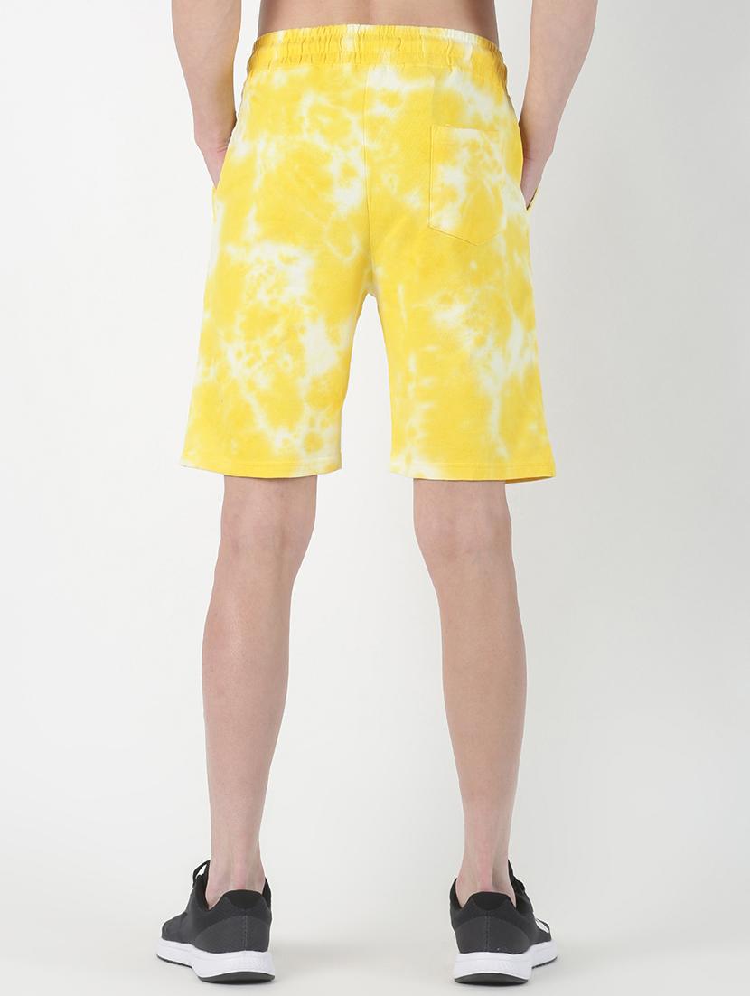 yellow tie & dye shorts - 17006684 - Zoom Image - 3