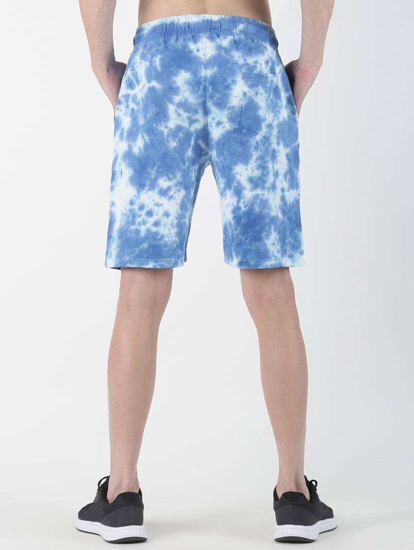 blue tie & dye shorts - 17006685 - Zoom Image - 3
